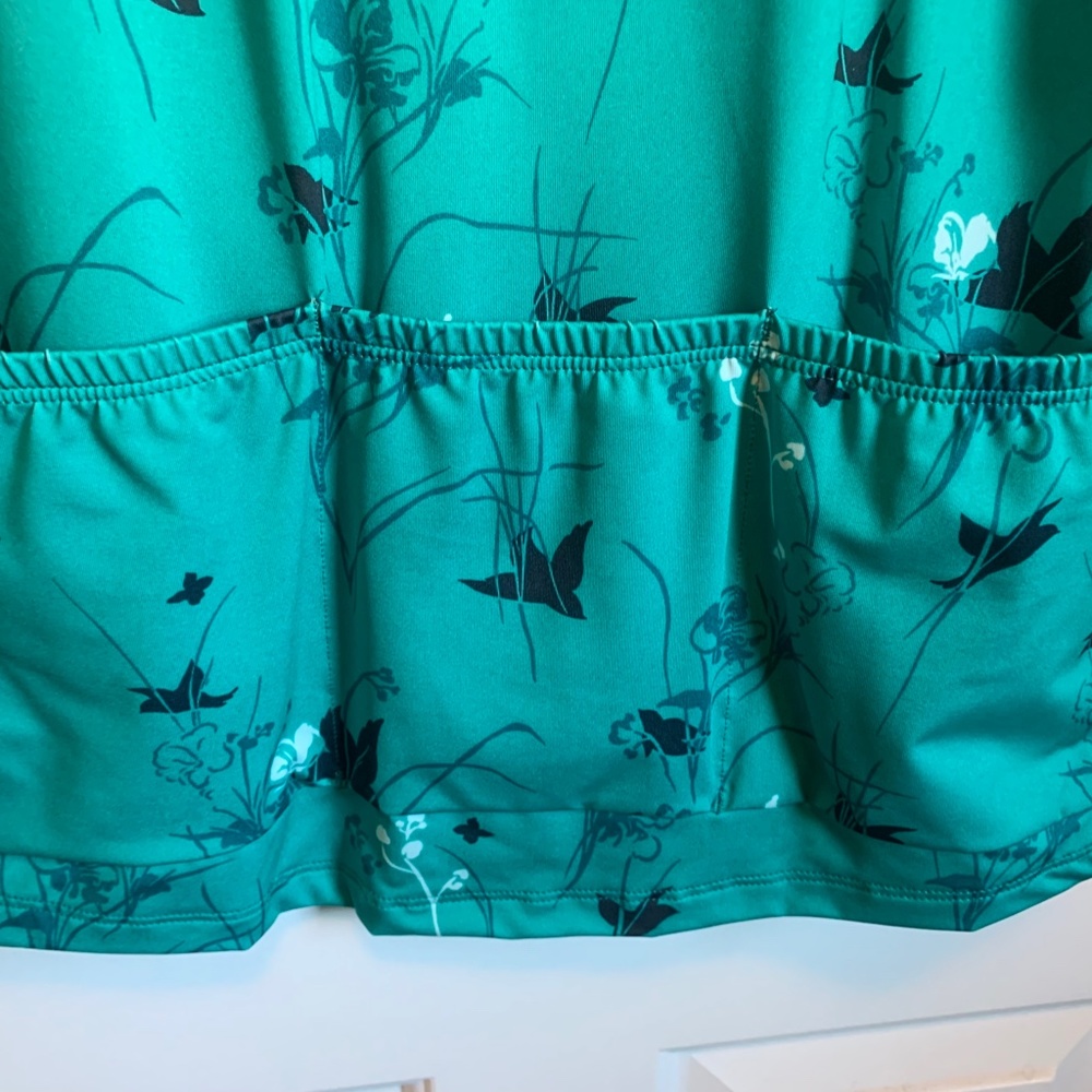 Terry Green Short Sleeve Cycling Top XL - Picture 3 of 8